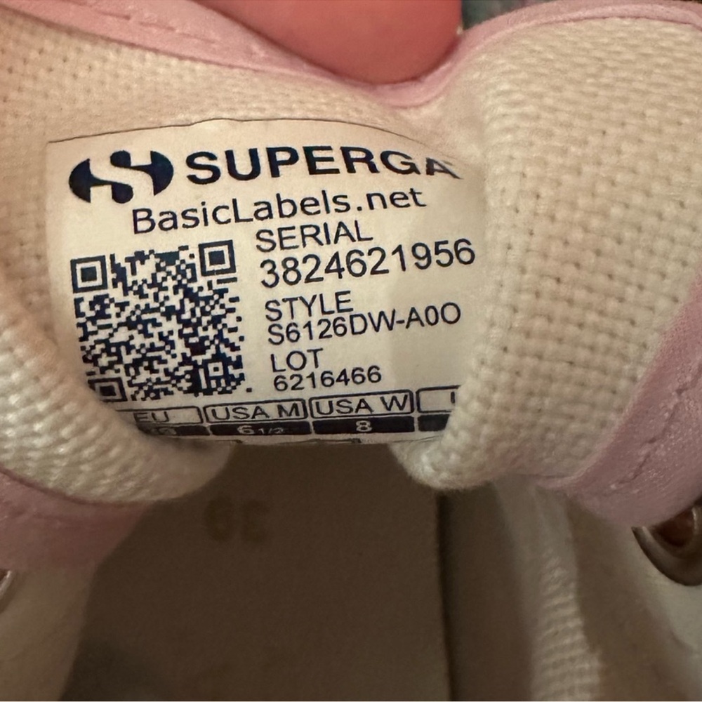 Superga x LoveShackFancy NWT - 2795
Floral Satin Ribbon Hightop - Ripe Grapevine - Picture 4 of 10